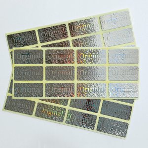 برچسب اورجینال نقره ای 20 در 40 میلیمتر
