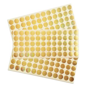 برچسب اورجینال طلایی دایره 1 سانتیمتر