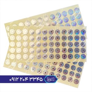 برچسب اورجینال نقره ای دایره 1 سانتیمتر